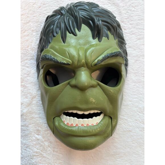 Kids Mask Hulk 2017 Marvel Moving Mouth and Eyebrows Hulk Out Mask by Hasbro - Picture 5 of 7